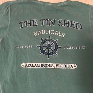 Small teal comfort colors FL location T-shirt.